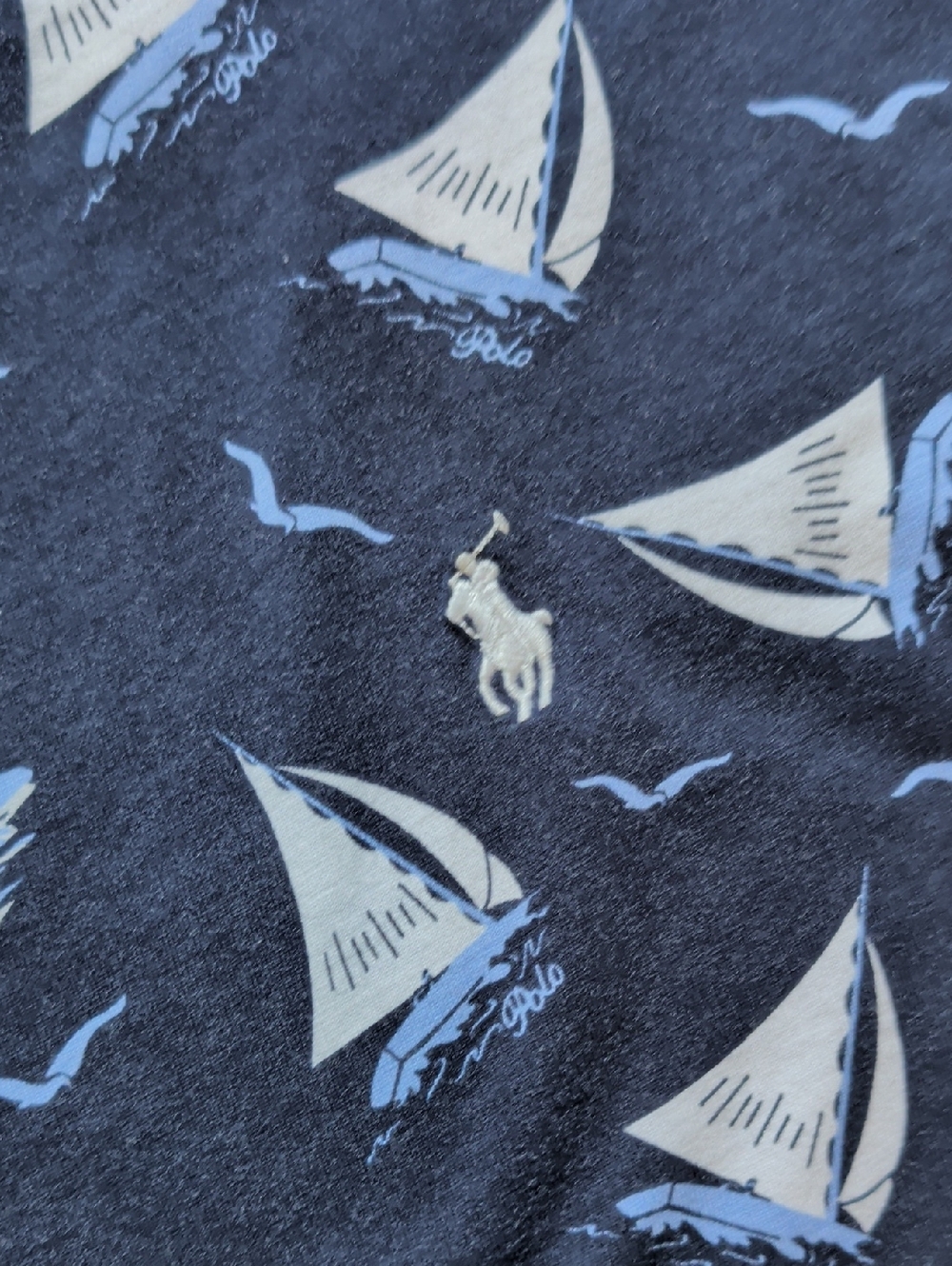 POLO RALPH LAUREN Men's Classic-Fit Sail Boat Print Jersey T-Shirt - Picture 4 of 10